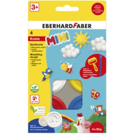 EBERHARD FABER Kit pâte à modeler Mini Kids, tons de base