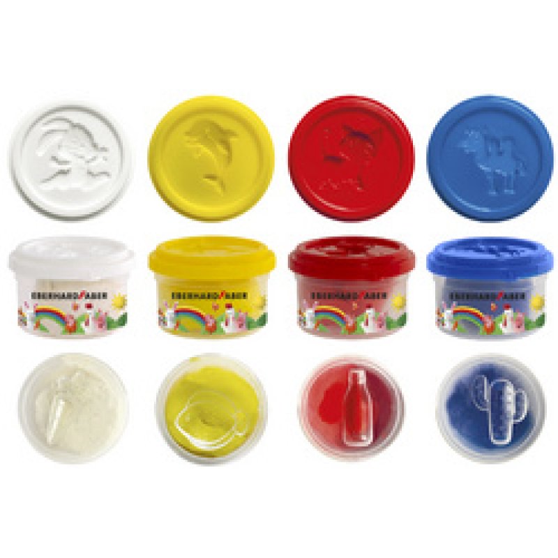 EBERHARD FABER Kit pâte à modeler Mini Kids, tons de base