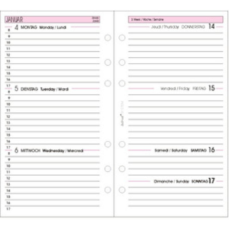 bind Recharge 2026 pour agenda bind A6, modèle 10603