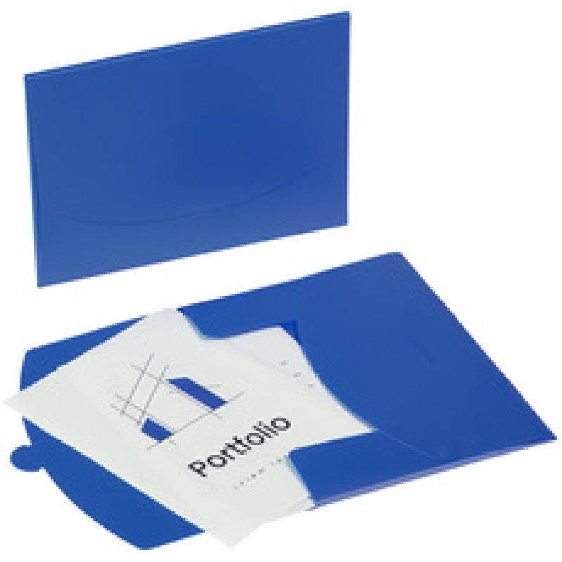 PAGNA Pochette à documents "Wallet", A4, PP, bleu