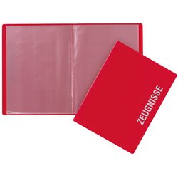 PAGNA Zeugnismappe, DIN A4, mit 10 Hüllen, PP, lindgrün