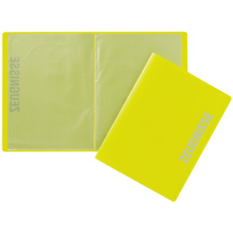 PAGNA Zeugnismappe, DIN A4, mit 10 Hüllen, PP, lindgrün