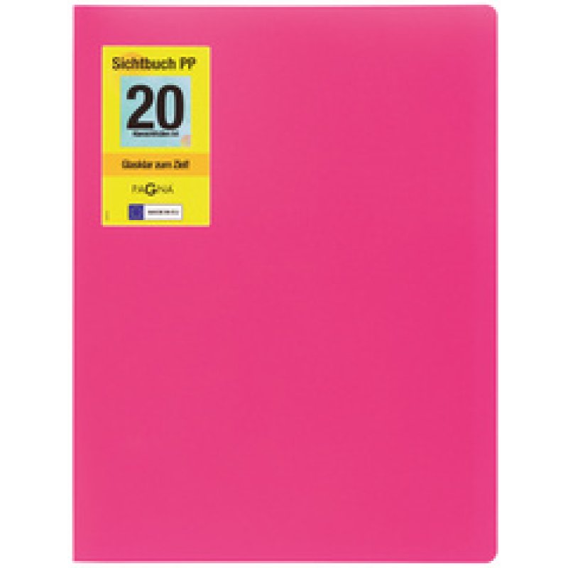 PAGNA Protège-documents "School", A4, rose sombre