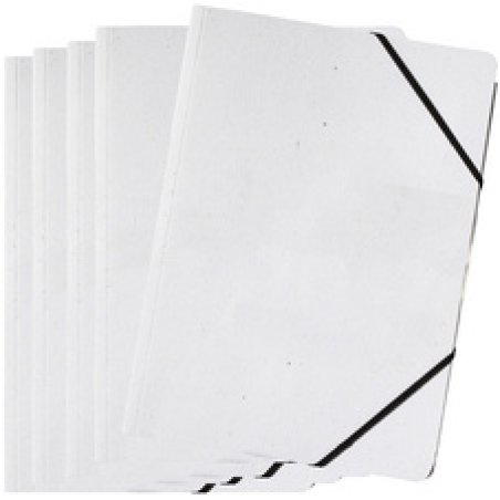 PAGNA Chemise à élastique "DIY", A4, carton, blanc