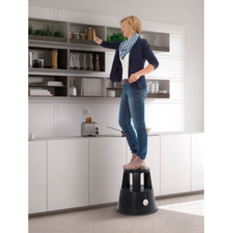 WEDO Tabouret marchepied SuperStep, en plastique, noir