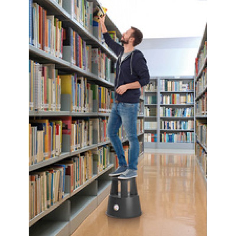 WEDO Tabouret marchepied SuperStep, en plastique, gris clair