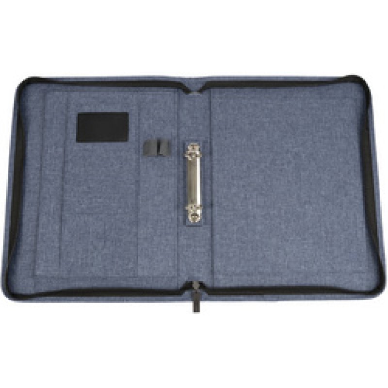 WEDO Serviette classeur "DENIM", A4, en polyester, bleu mêlé