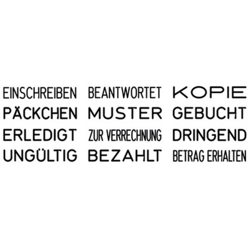 trodat Wortbandstempel Printy 4822, ohne Datum, schwarz