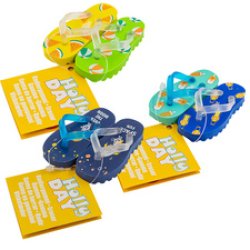 WEDO Gomme en plastique Flip Flop "HOLLYDAY", assorti