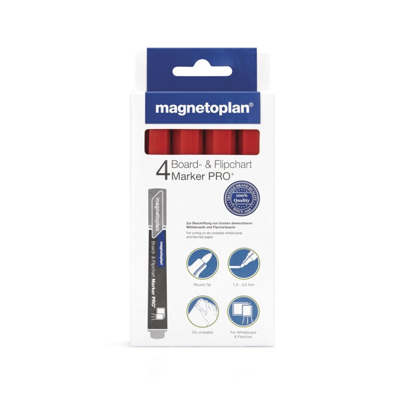 Magnetoplan 1228106 marker 4 pc(s) Red