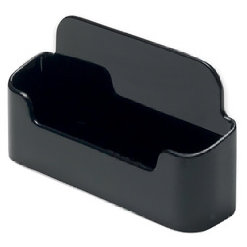 deflecto Porte-cartes de visite, 1 compartiment, noir
