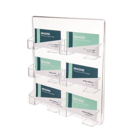 Deflecto 70601 business card holder Polystyrene Transparent