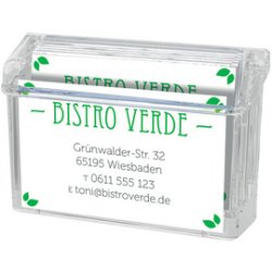deflecto Boîte pour cartes de visite "Grab-a-Card"