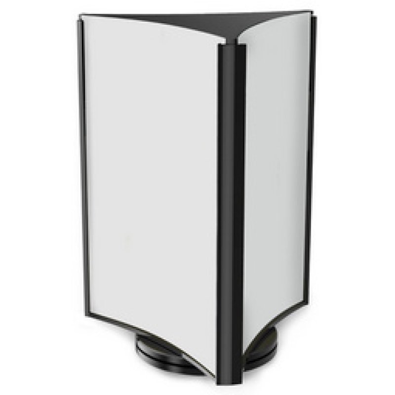 deflecto Porte-visuel, rotatif, 3 faces, format long