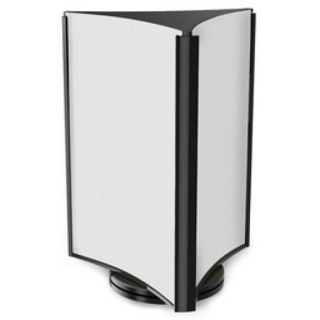 deflecto Porte-visuel, rotatif, 3 faces, format long