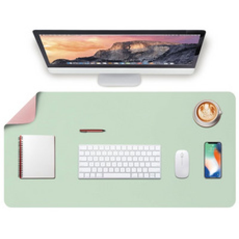 deflecto Sous-main, 1.200 x 600 mm, gris/blanc