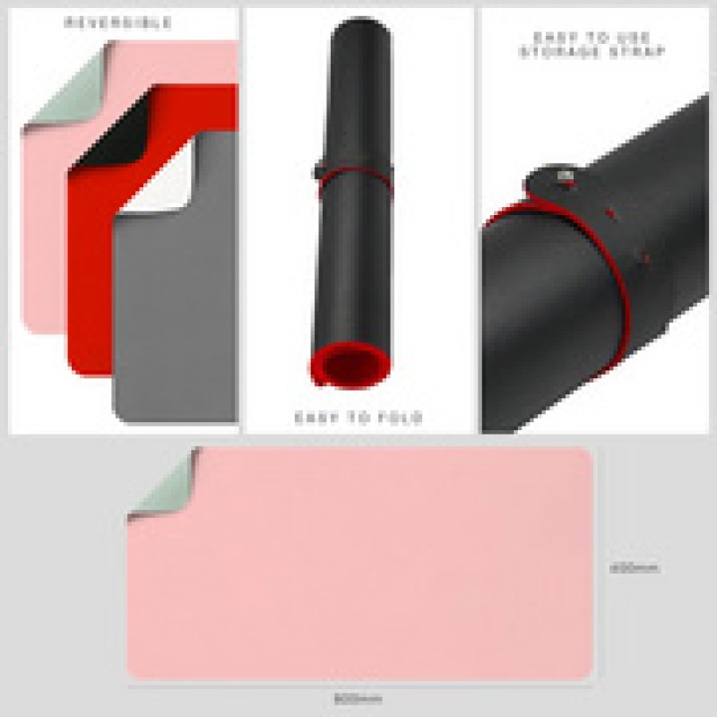 deflecto Sous-main, 1.200 x 600 mm, menthe/rose