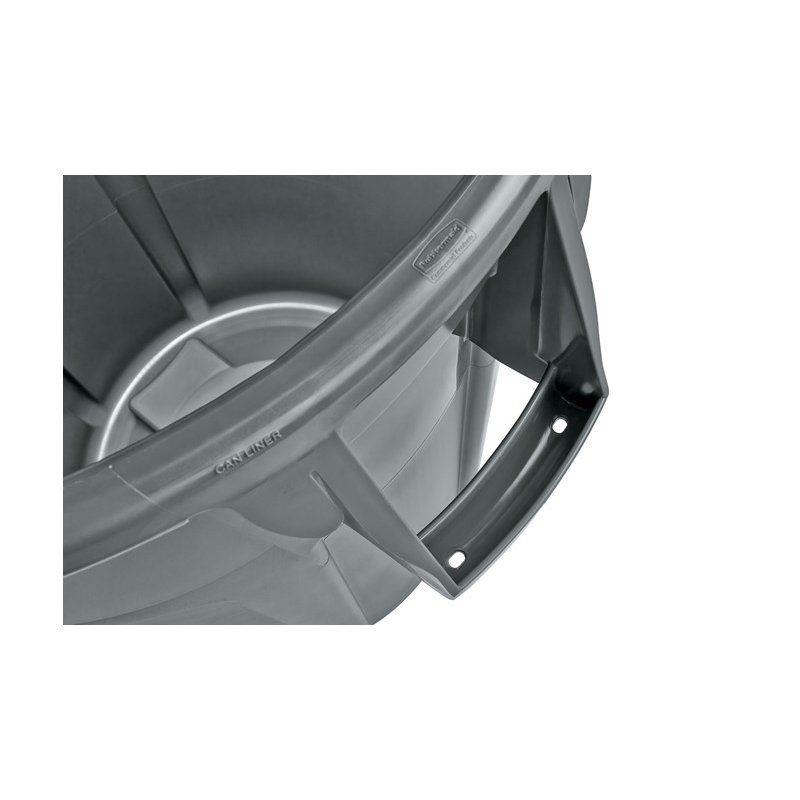 Rubbermaid FG263200WHT poubelle Rond Plastique Gris