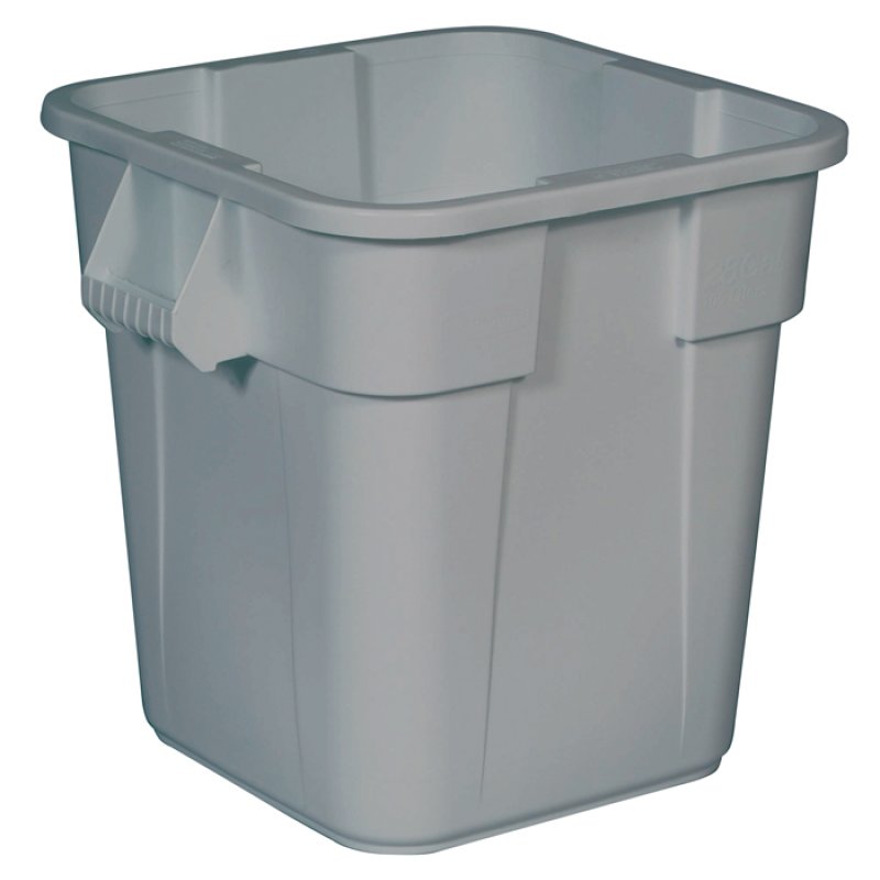 Rubbermaid Collecteur BRUTE 106 litres, carré, en PP, gris