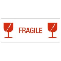 rillprint Étiquette d'avertissement "FRAGILE"