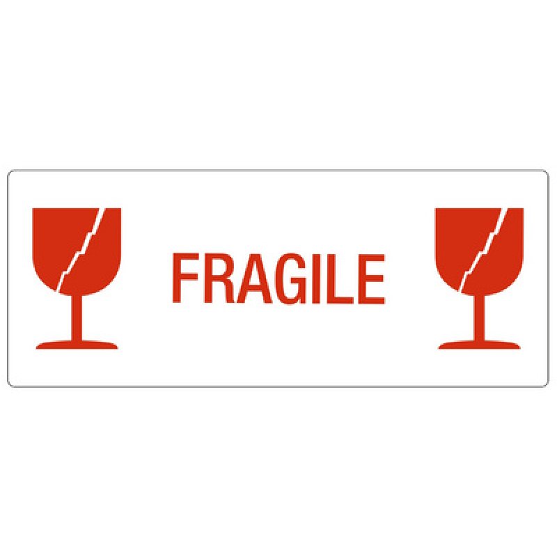 rillprint Étiquette d'avertissement "FRAGILE"