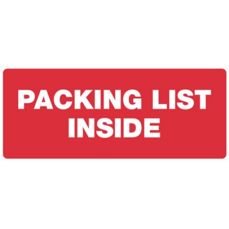 rillprint Étiquette "PACKING LIST INSIDE"