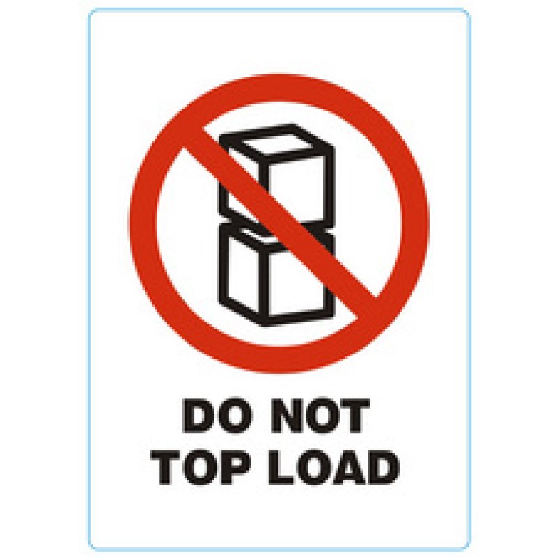 rillprint Étiquette "DO NOT TOP LOAD"