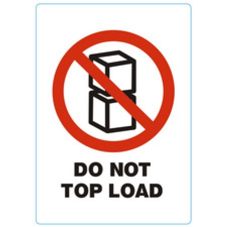 rillprint Étiquette "DO NOT TOP LOAD"