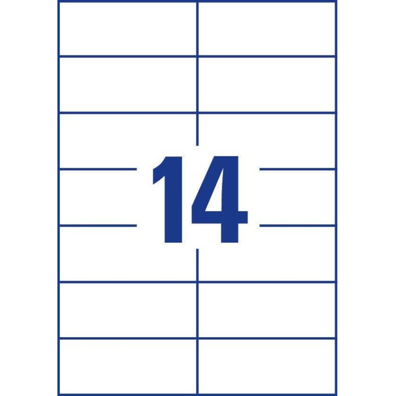 Avery 3653 self-adhesive label Rectangle Permanent White 1400 pc(s)