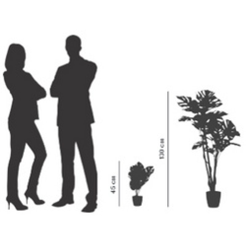 PAPERFLOW Plante artificielle "monstera", hauteur: 1.300 mm