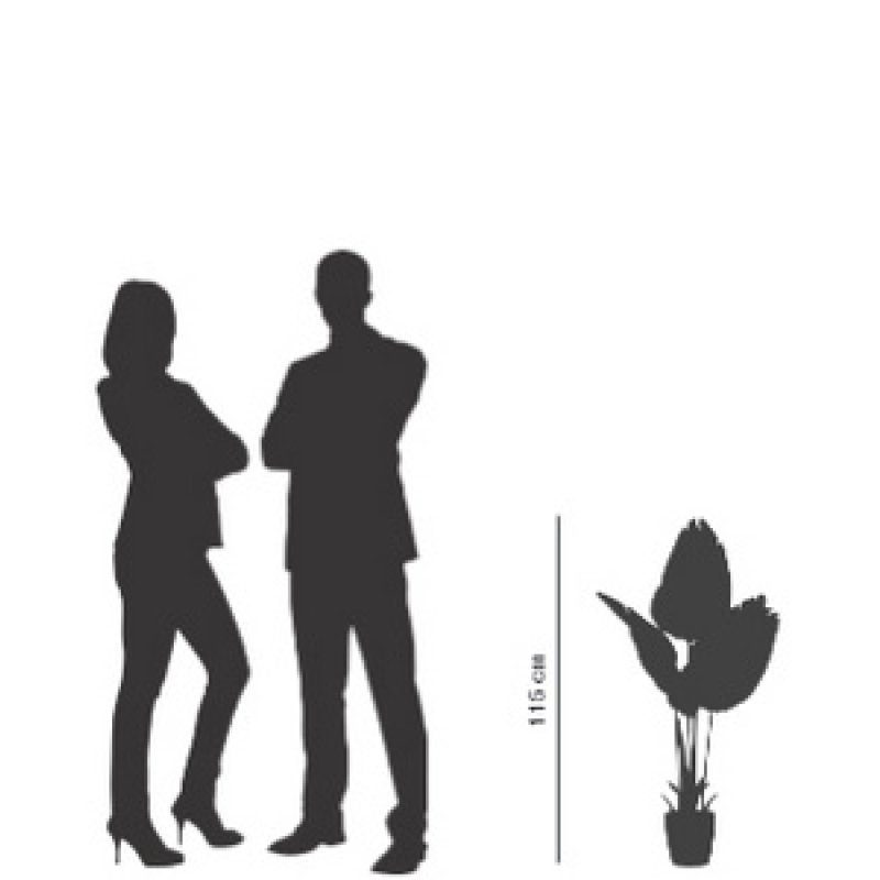 PAPERFLOW Plante artificielle "bananier", hauteur: 1.150 mm