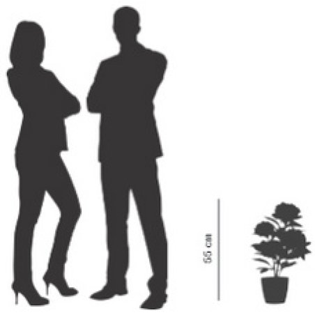 PAPERFLOW Plante artificielle "pivoine", (H)550 mm, blanc