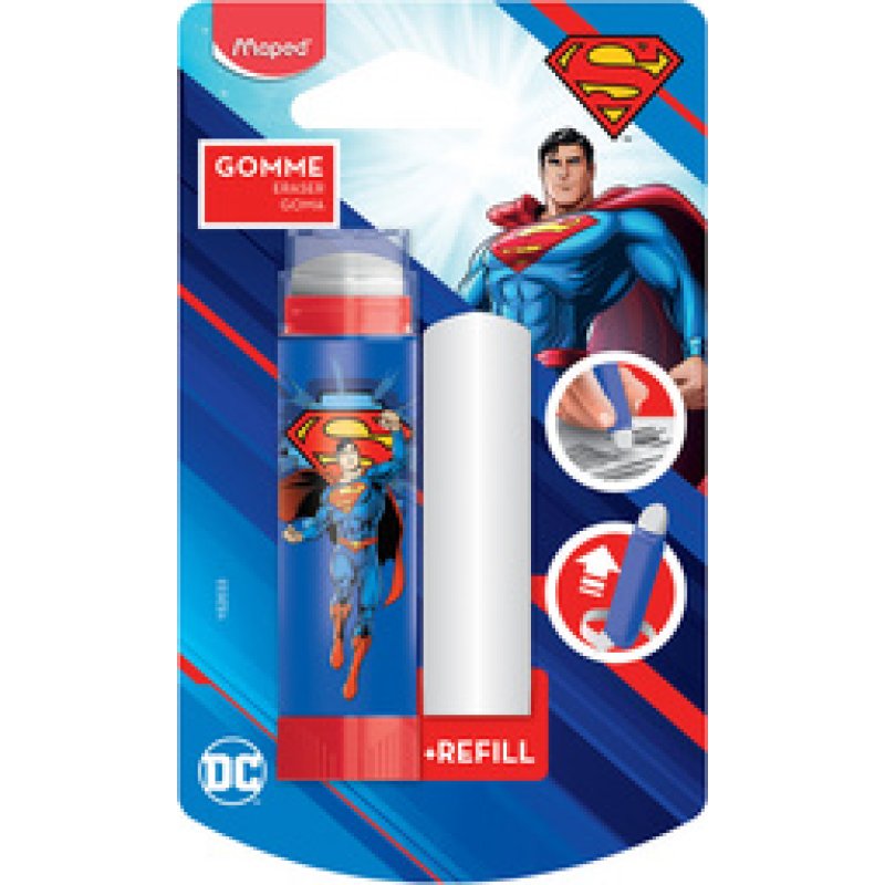 Maped Gomme en plastique SUPERMAN gomme de rechange