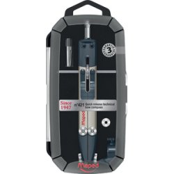 Maped Coffret de compas technique No.421, 4 pièces, noir