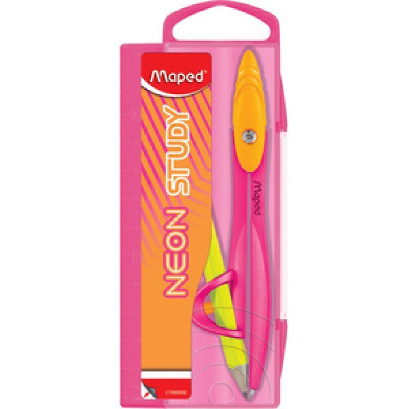Maped Coffret de compas STUDY NEON, assorti