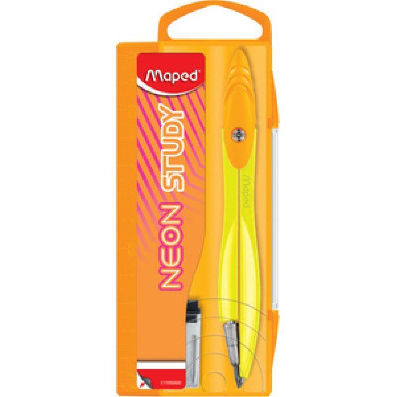Maped Coffret de compas STUDY NEON, assorti