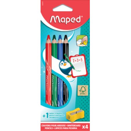 Maped Crayon ardoise Marker'Peps, blister de 4