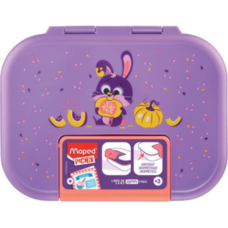 Maped PICNIK Boîte repas MINIZ Raton laveur, 0,9 litre