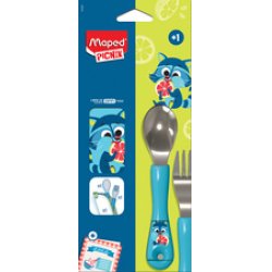 Maped PICNIK Set de couverts MINIZ Raton laveur, 3 pièces