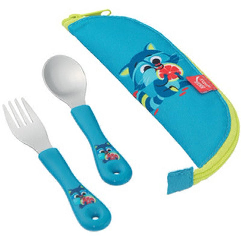 Maped PICNIK Set de couverts MINIZ Raton laveur, 3 pièces