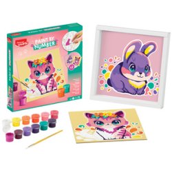 Maped Creativ Coffret de peinture au numéro Chat & Lapin