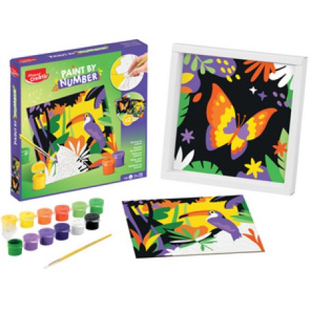 Maped Creativ Coffret de peinture au numéro Toucan/Papillon