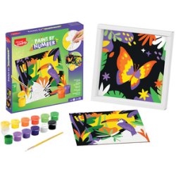Maped Creativ Coffret de peinture au numéro Léopard / Oiseau