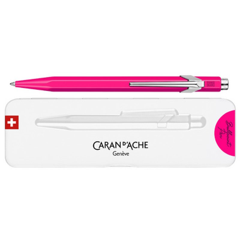 CARAN D'ACHE Stylo à bille 849 Fluo Line, blanc