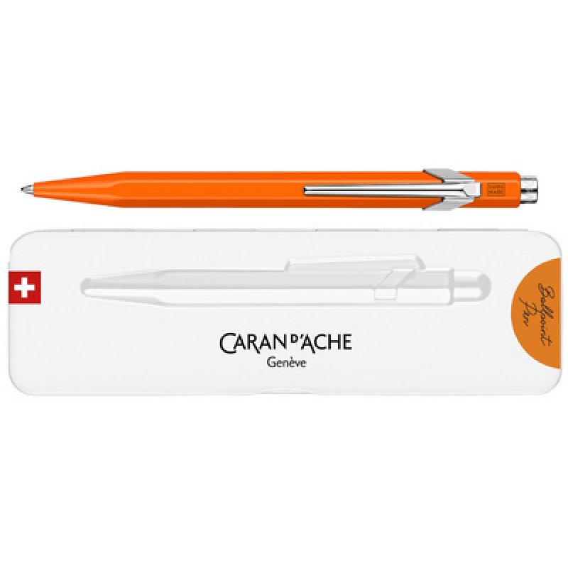 CARAN D'ACHE Stylo à bille 849 Fluo Line, blanc