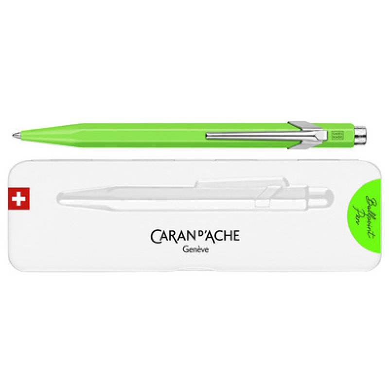 CARAN D'ACHE Stylo à bille 849 Fluo Line, blanc
