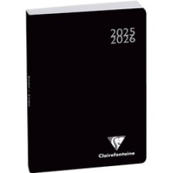 Clairefontaine Agenda scolaire Work & After, 2025/2026, noir