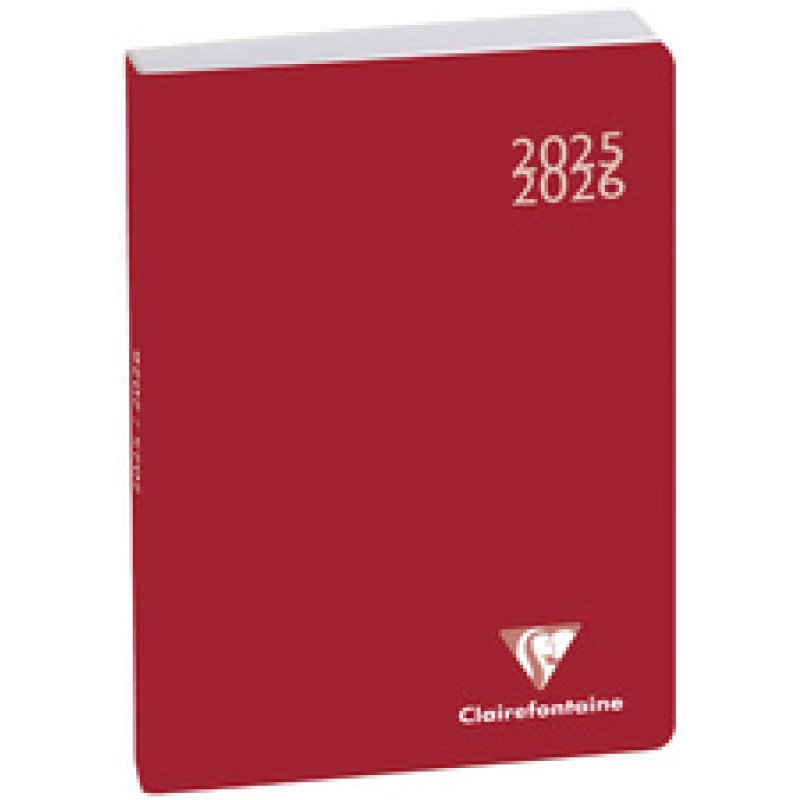 Clairefontaine Agenda scolaire Work & After 2025/2026, rouge