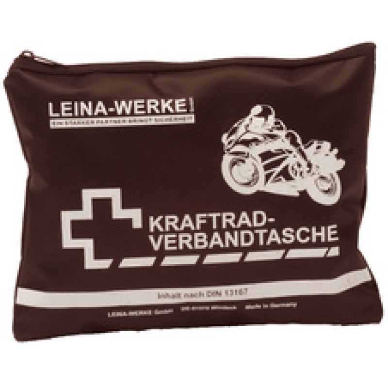LEINA Kraftrad-Verbandtasche, Inhalt DIN 13167, schwarz