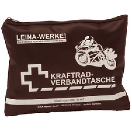 LEINA Kraftrad-Verbandtasche, Inhalt DIN 13167, schwarz